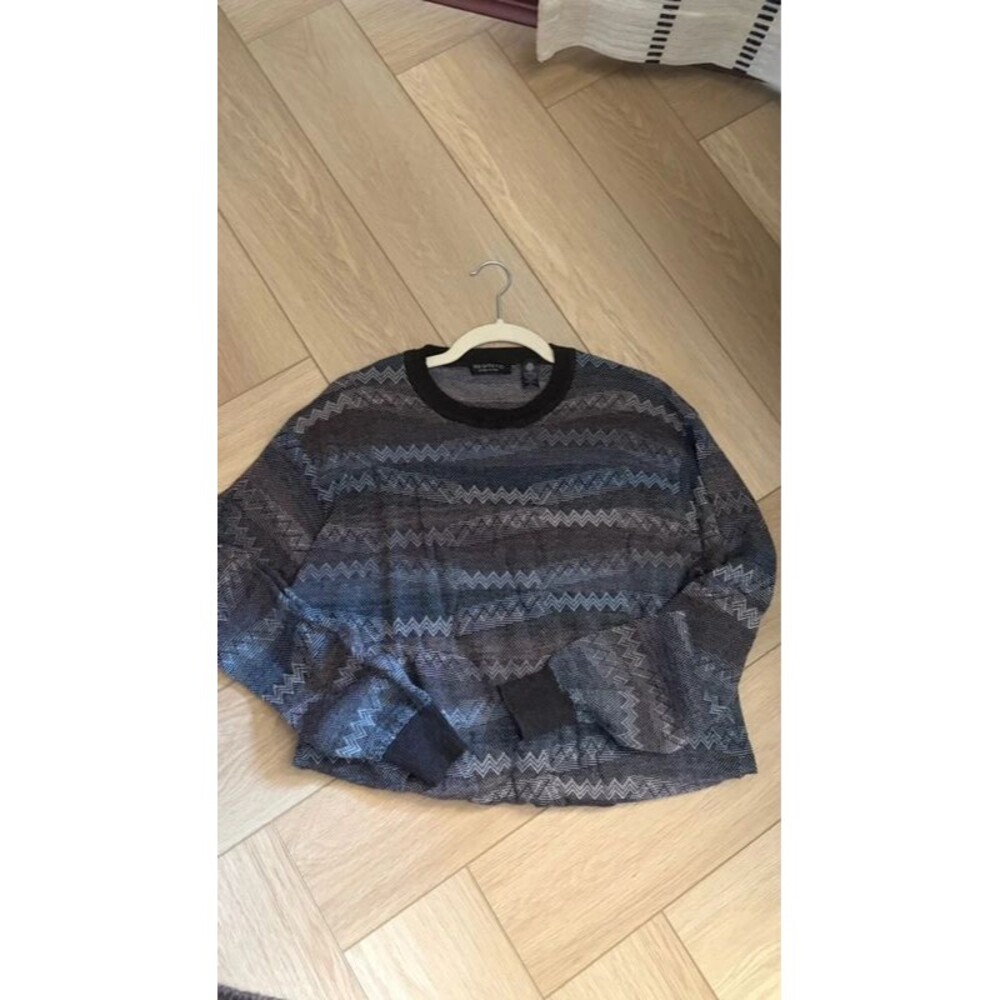 100% wool men’s geometric sweater